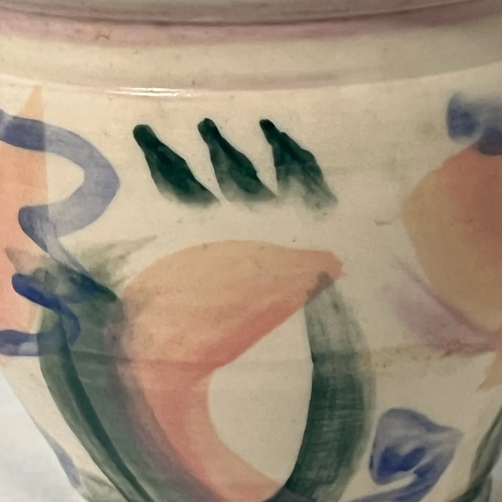 Small Vintage Handmade Pottery Pot Signed - Picture 4 of 9